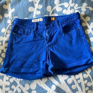 Anthropologie Cobalt Blue shorts